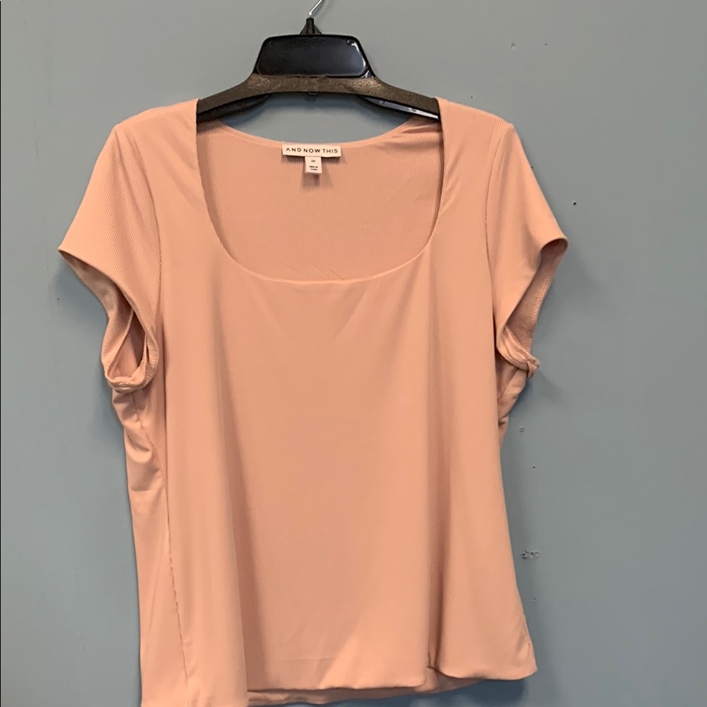 Fitted Orange Flutter Sleeve Blouse